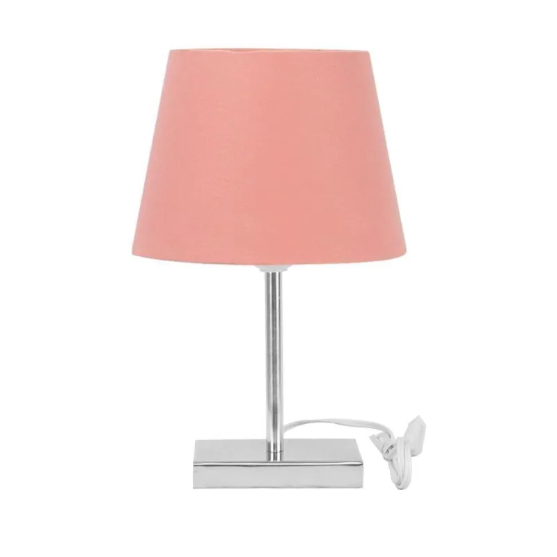 Abajur Eros Touch Dome Rosa com Base Quadrada Magnifico