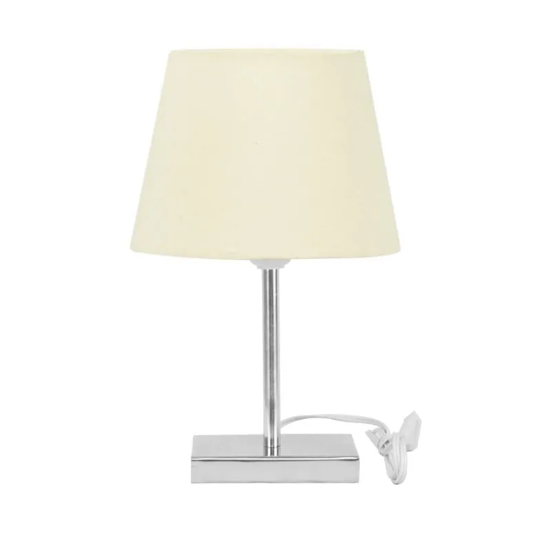 Abajur Eros Touch Dome Bege com Base Quadrada Magnifico