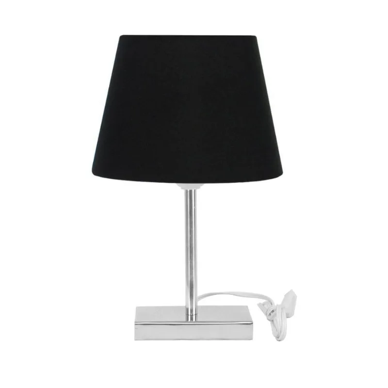 Abajur Eros Touch Dome Preto com Base Quadrada Magnifico.