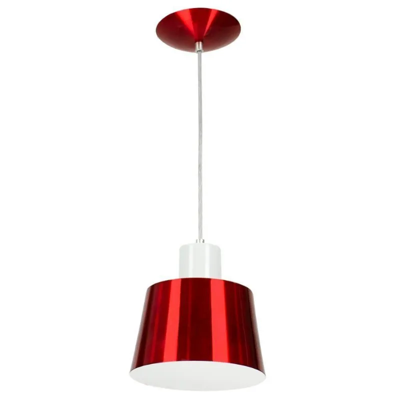 Lustre Pendente Florença de Alumínio Cereja