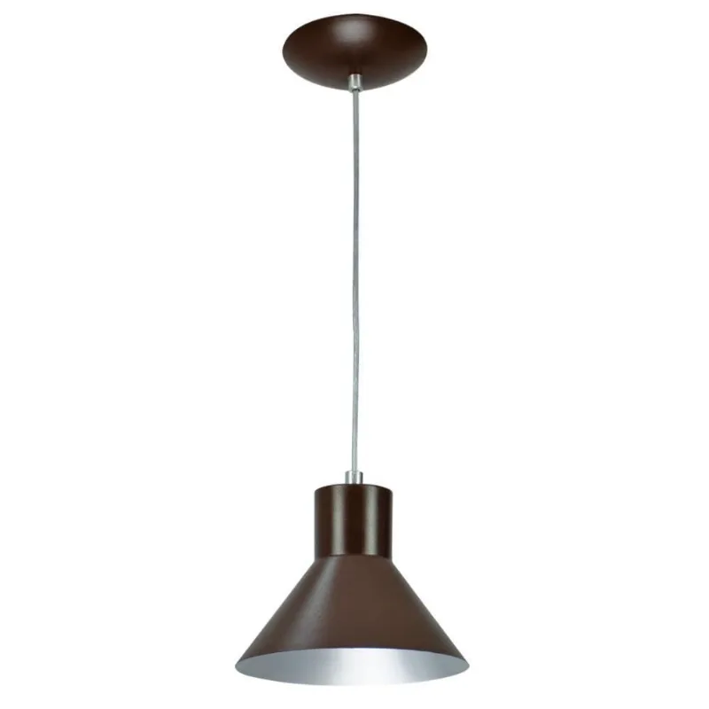 Lustre Pendente Tenesse De Alumínio Tabaco