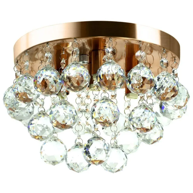 Lustre de Cristal Legitimo Classic Round 25x20 Cobre