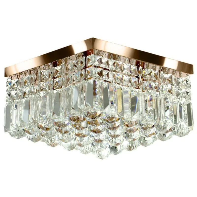 Lustre de Cristal Legitimo Wonderwall 30x30 Cobre