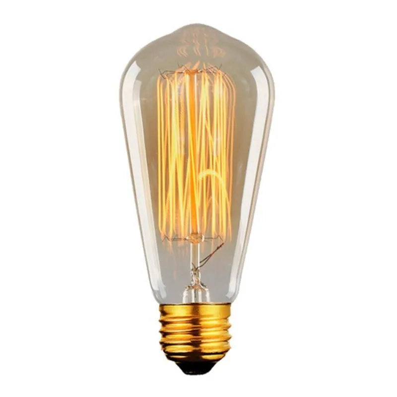 Lâmpada Retro Vintage St64 Filamento Carbono 110v