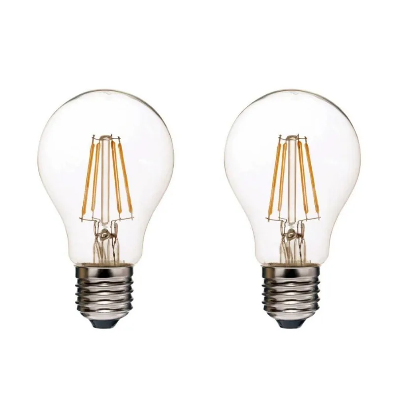 Kit 2 Lâmpadas Filamento Led Vintage A60 - Bivolt