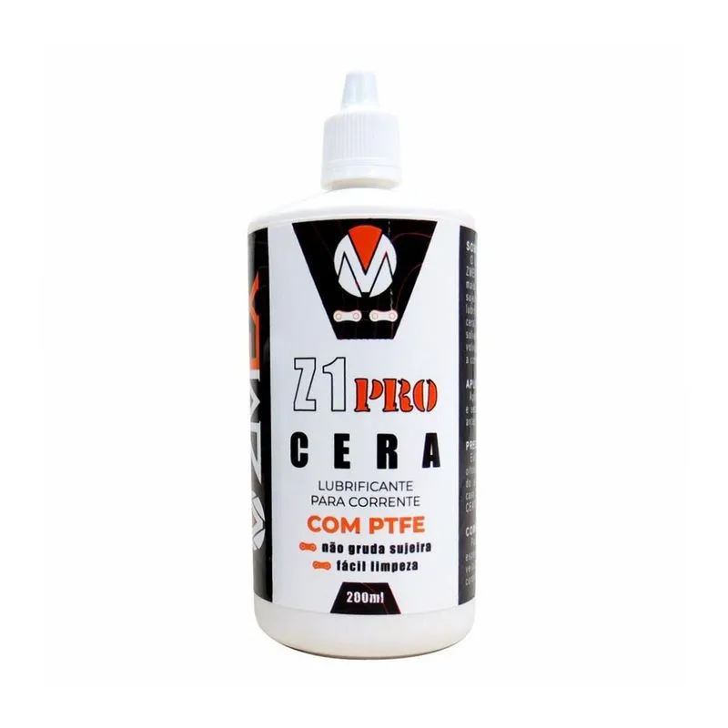 Lubrificante Cera De Corrente Bike Zmex Z1 Pro Ptfe 200Ml