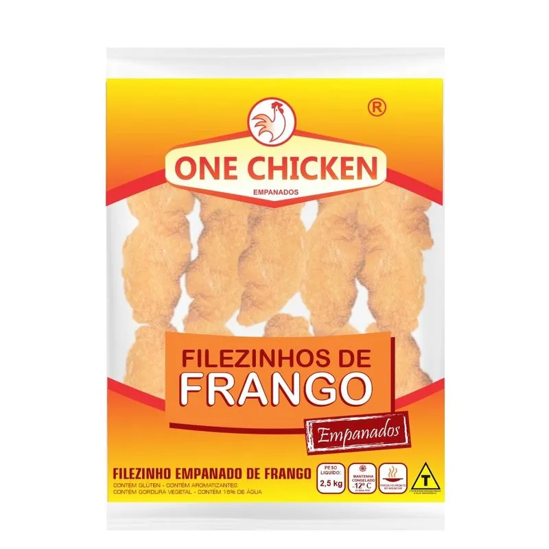 Filezinho Frango Empanado One Chicken 2,5Kg