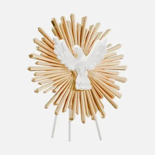 SANTO 25CM OURO LIGHT - Manaia Presentes