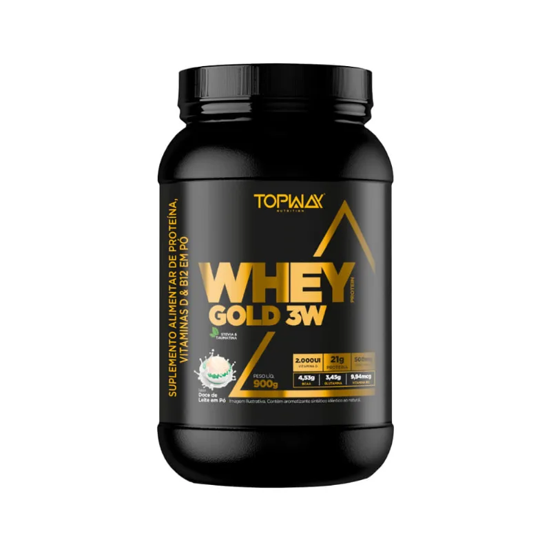 Topway Whey Gold 3w 900gr Leite Em Po
