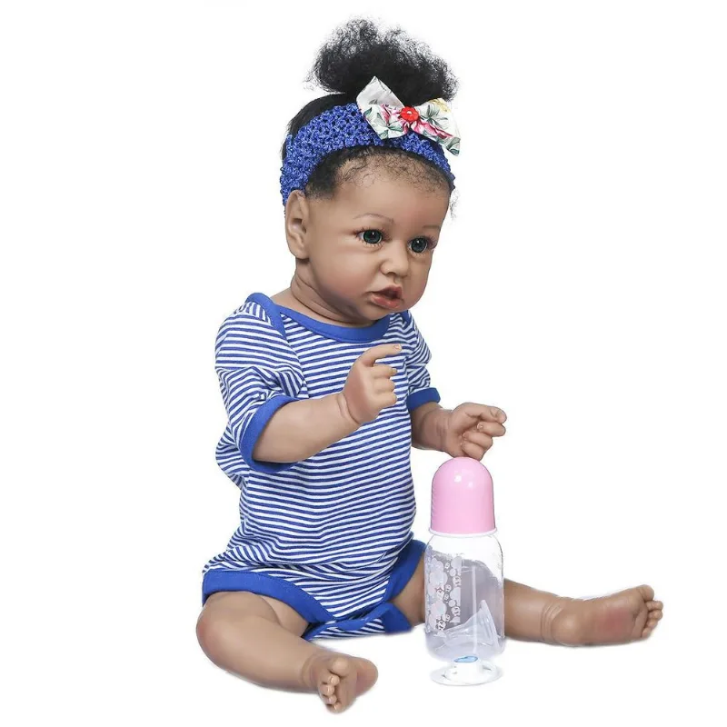 Boneca Bebê Reborn Menina Corpo Em Vinil Com Acessórios