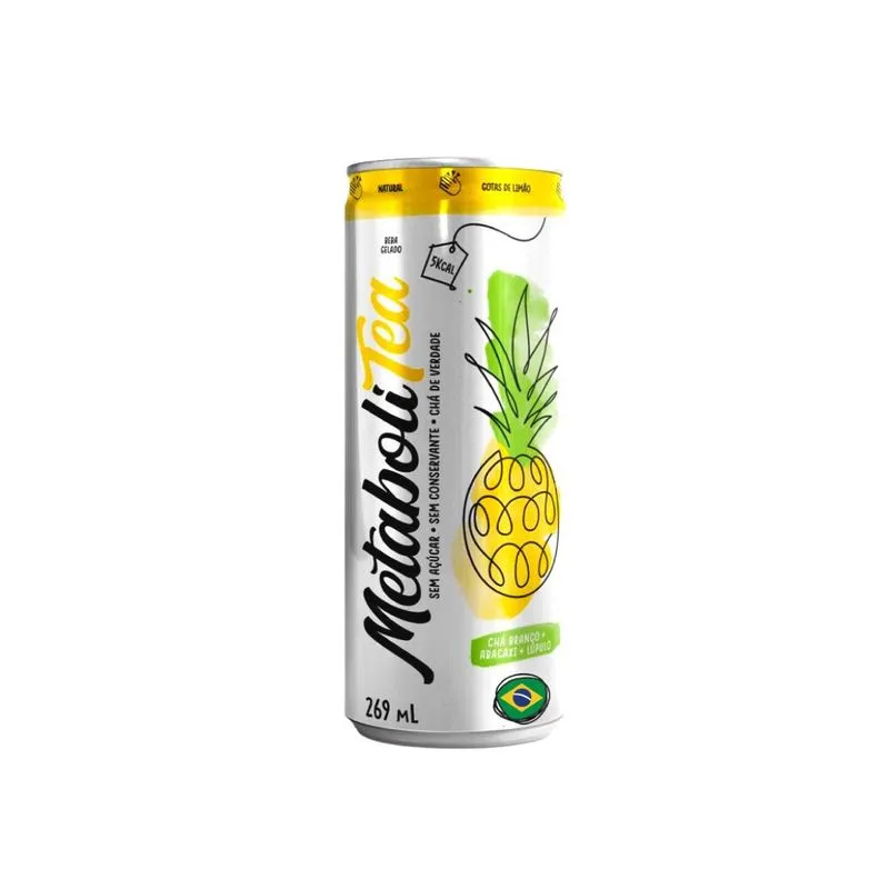 Metabolitea Pack 6 Latas De 250ml Abacaxi - Leve Chá