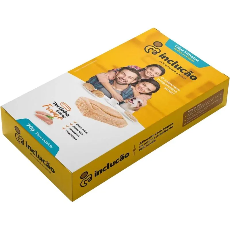 Tortinha Para Cães Filhote Sabor Carne 70g