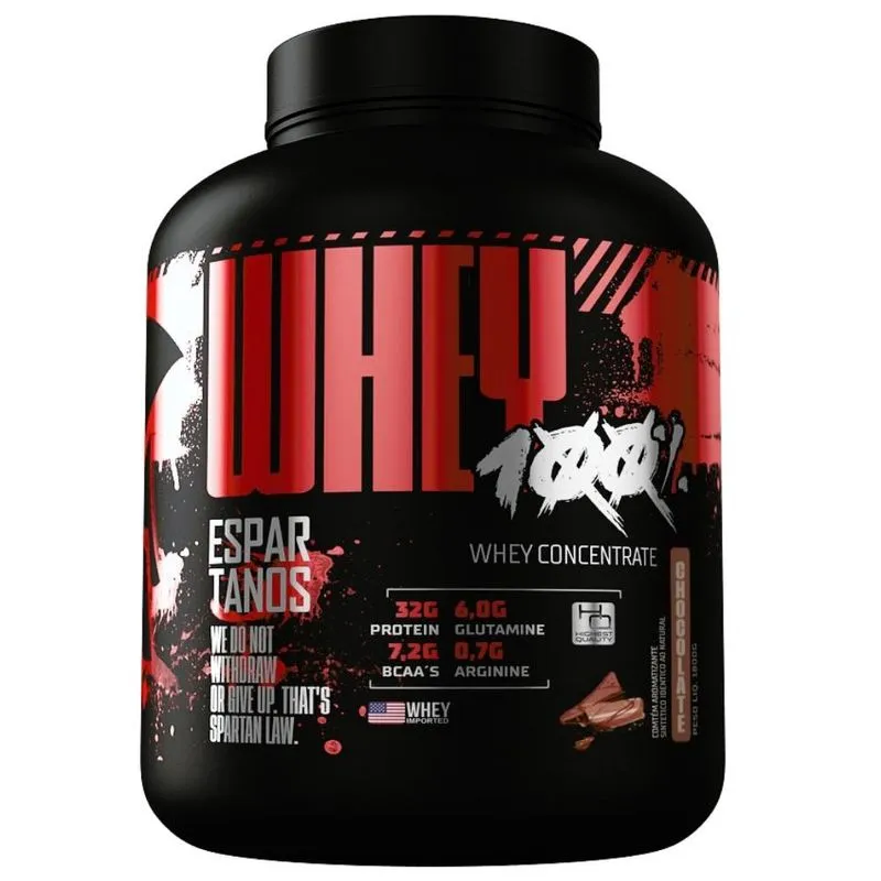 Whey Protein Concentrado 100% Pure 1800g wpc 80 - Espartanos