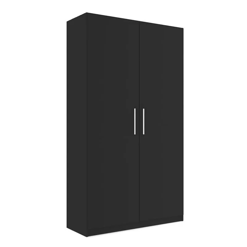 Guarda-Roupa Solteiro Imola 2 PT 2 GV Preto