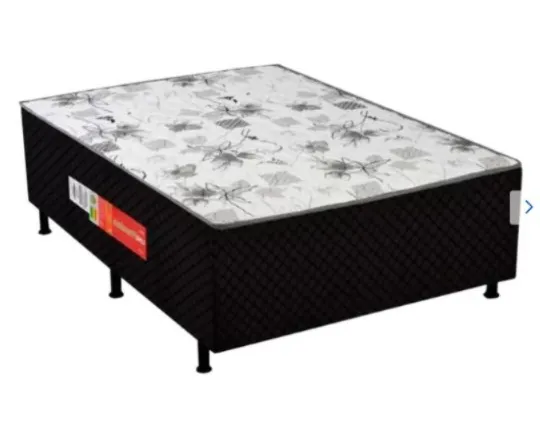 COLCHÃO BOX CASAL UNIPREMIUM CINZA ABERTO 138X188X40 * PROMOÇÃO *
