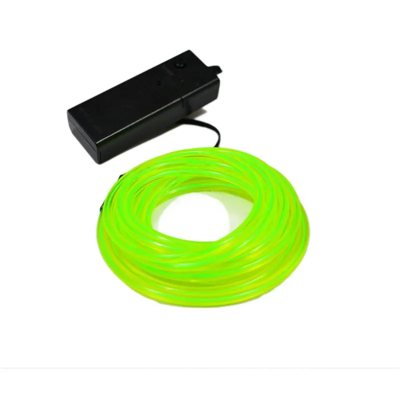 Hutz Fio Neon El Wire Led 3 Metros - Verde-Limao 5mm Kit Fio Neon Led 1.5W 3Metros Verde-Limao 5Mm