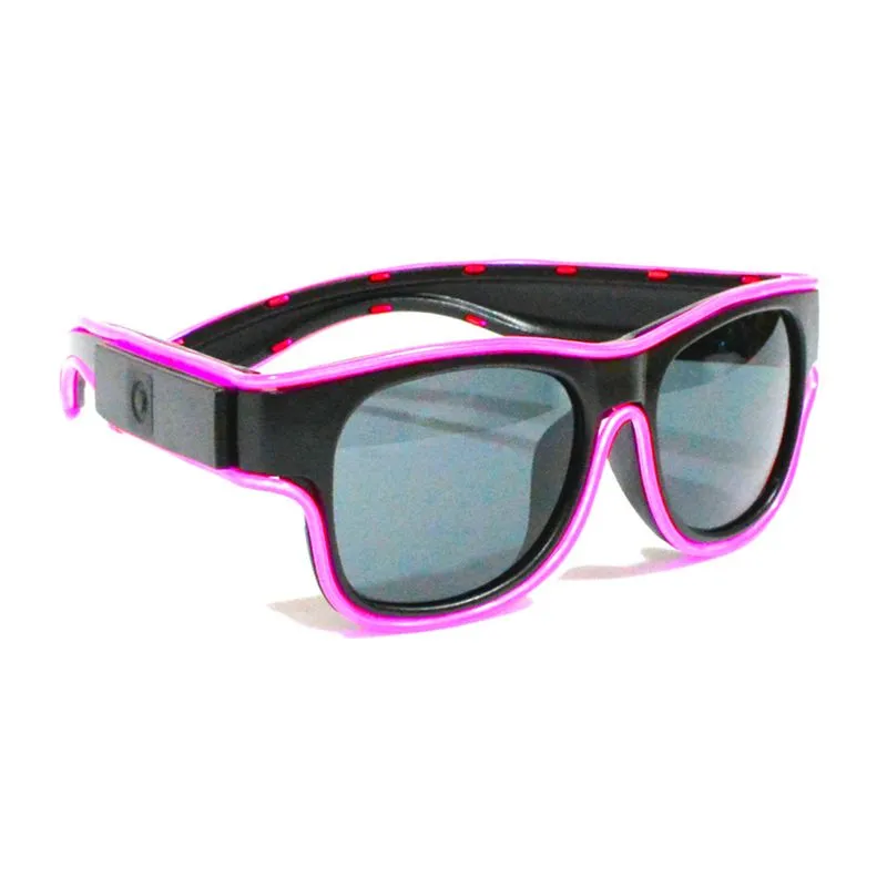 Hutz Oculos Escuro Neon LED Recarregável USB - Rosa