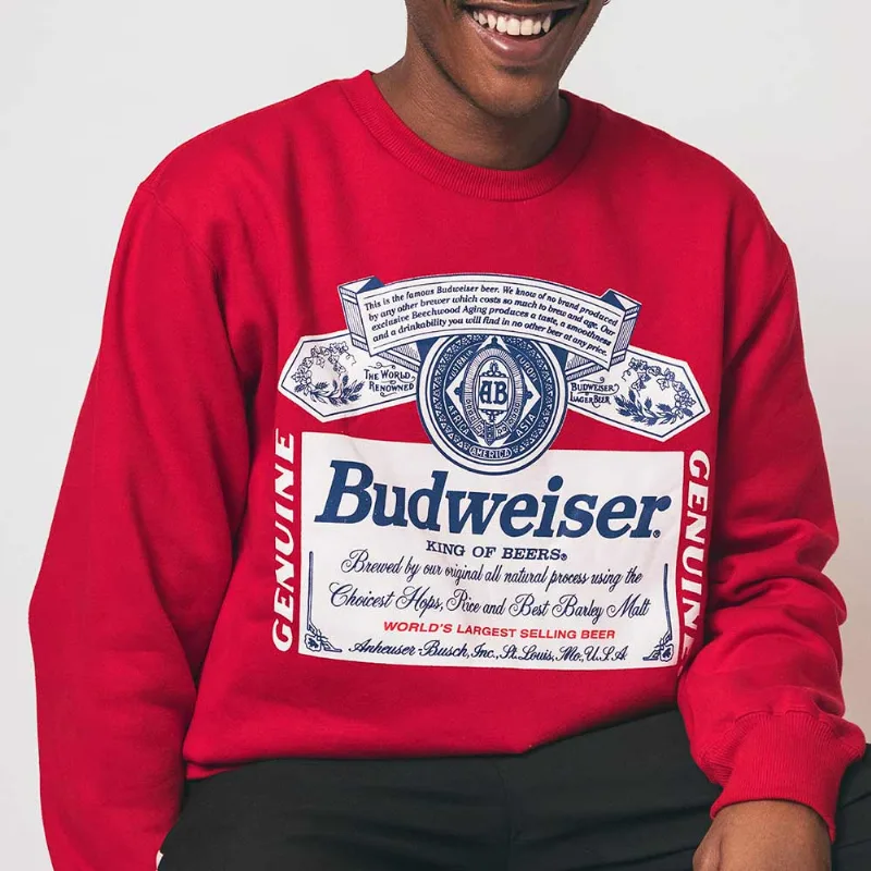 Blusa Moletom Budweiser Tam - M