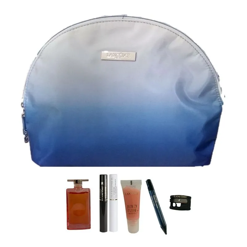 Necessaire Azul Perfume Idôle E Apontador + 4 Produtos