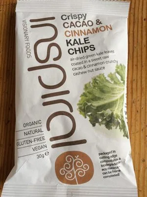 Crispy cacao & cinnamon kale chips