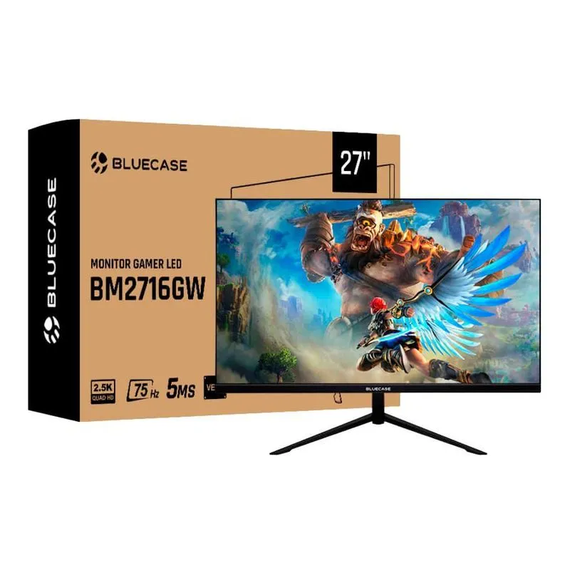Monitor Gamer Bluecase 27 Bm2716gw 2.5k 75hz 5ms Preto