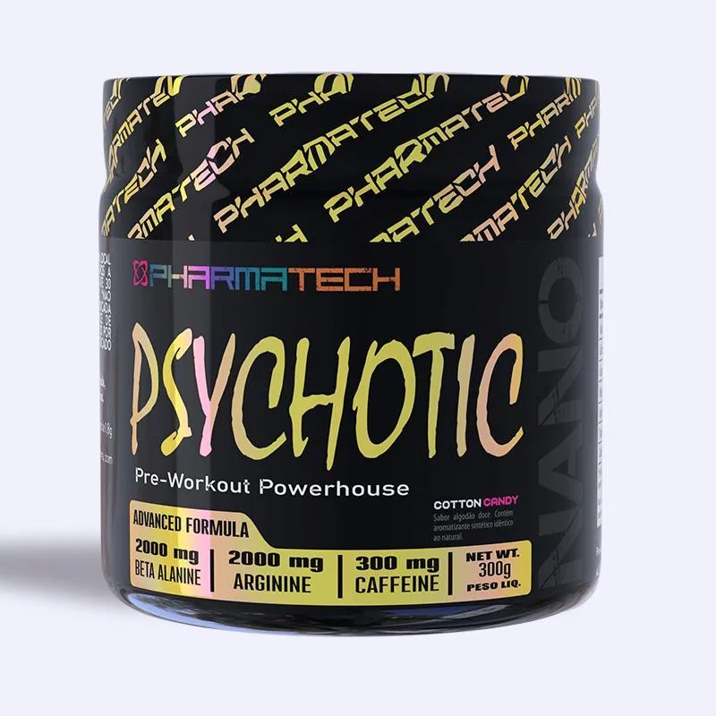 Pré-treino Psychotic - Cotton Candy - 300g - Energia