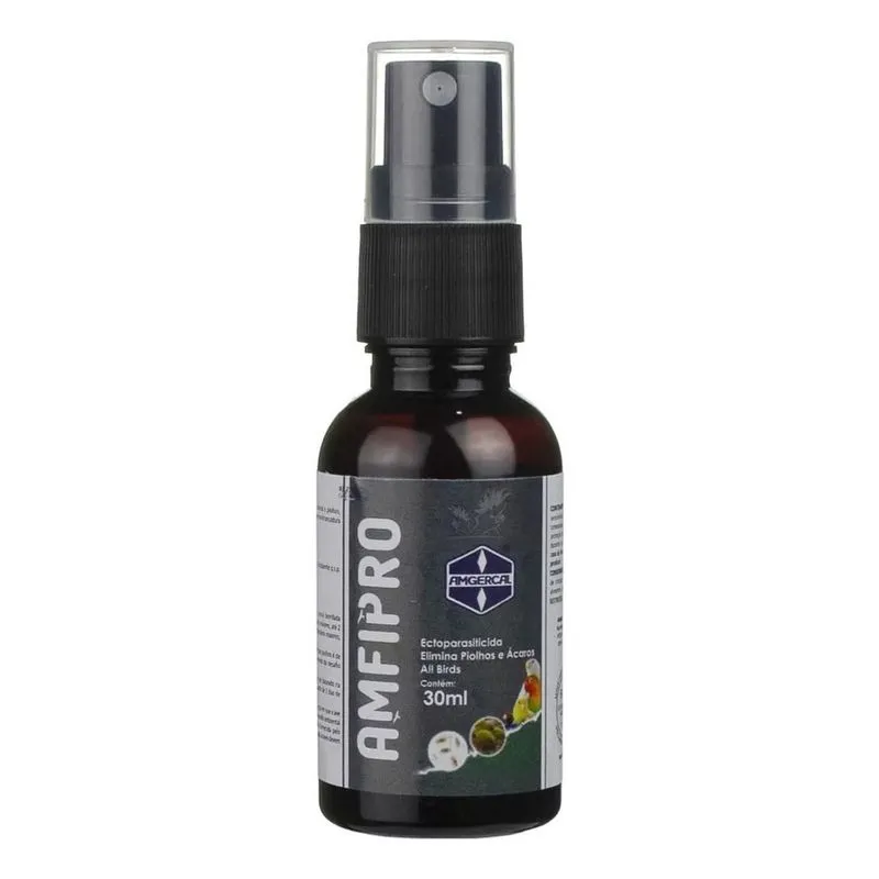 Amfipro Amgercal 30ml Mata Piolho Piolhinho Ácaros Pássaros