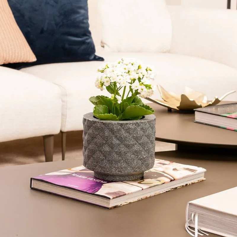 VASO RECÔNCAVO 30 MINI PRETO MARMORE
