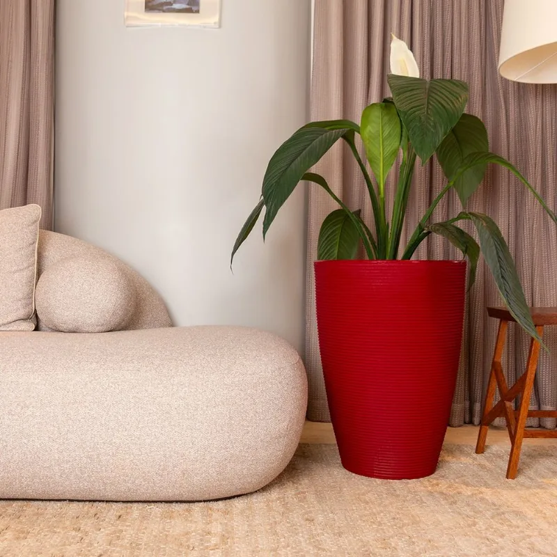 VASO CONE RISCATO 65 VERMELHO