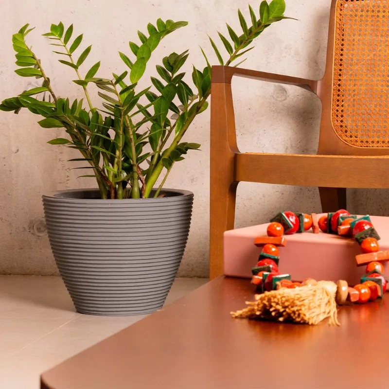 VASO CONE BAIXO RISCATO 28 CINZA
