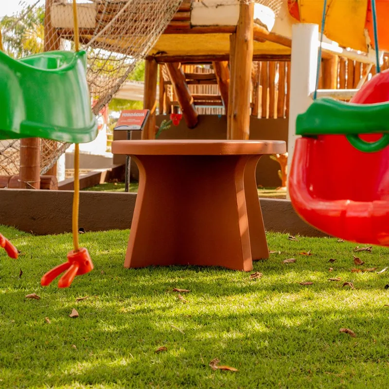 MESA SAMAÚMA BAIXA TERRACOTA