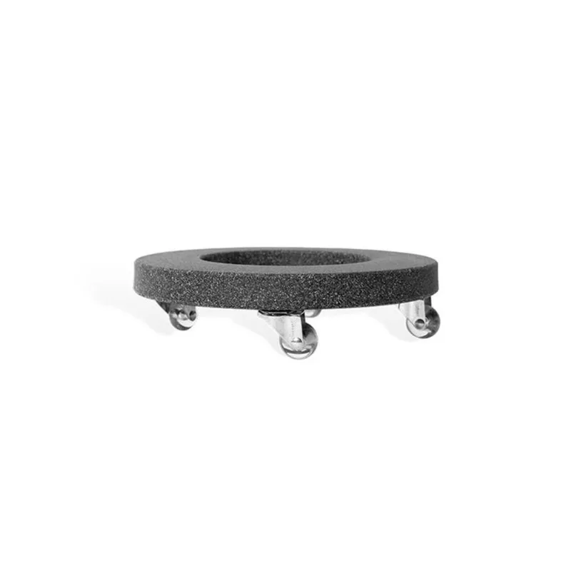 SUPORTE COM RODIZIO 35 PRETO MARMORE