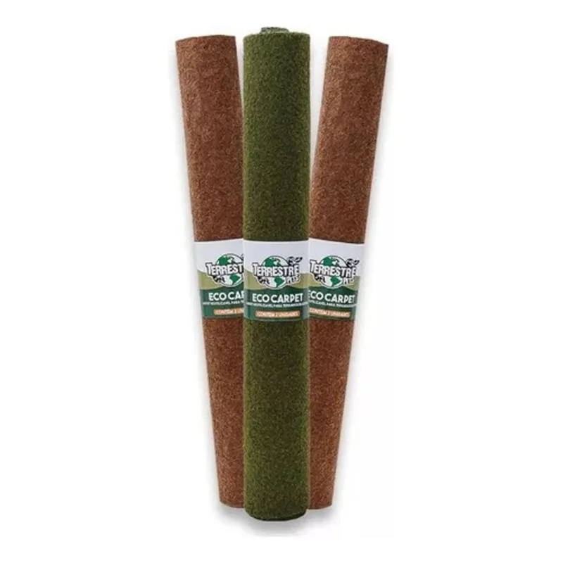 2 Uni. Eco Carpete Terrestre Pets M 50x80cm Terrario Repteis
