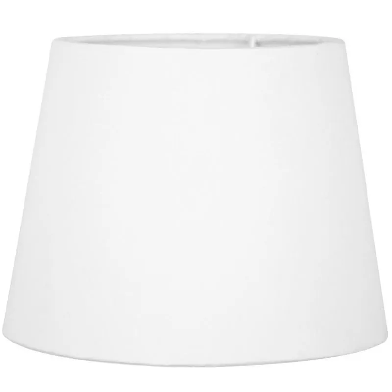 Cúpula De Abajur Tecido Branca 20x16cm