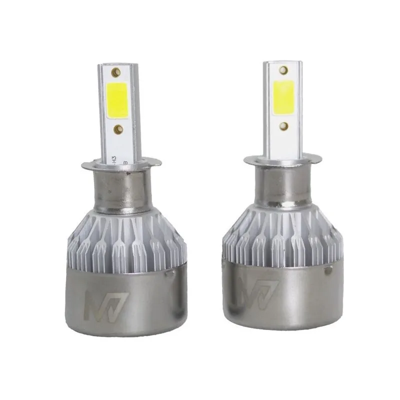 Kit Lâmpada Led Par Automotivo Super M7 3200 Lúmens Resistência a Água R8