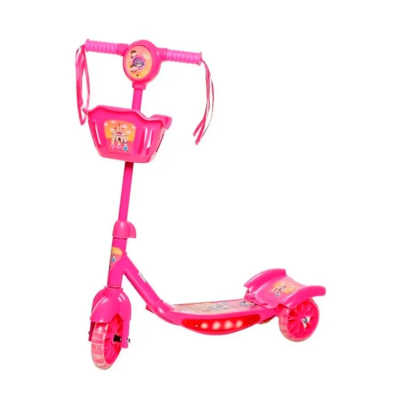 Brinquedo Patinete De Metal C/plastico Marca Nbr- Rosa - Cod 0609963673568
