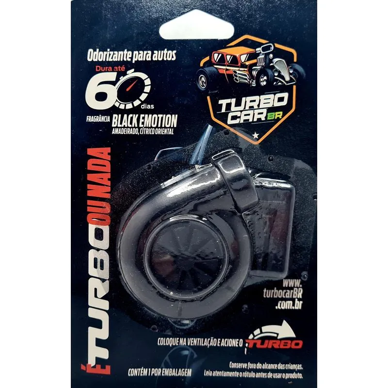 Aromatizante Em Formato De Turbina Fragrância Black Emotion