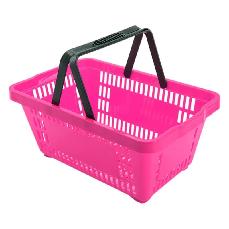 Mini Cestinha Plástica Farmácia Perfumaria Rosa - Castellmaq U Unica Unica