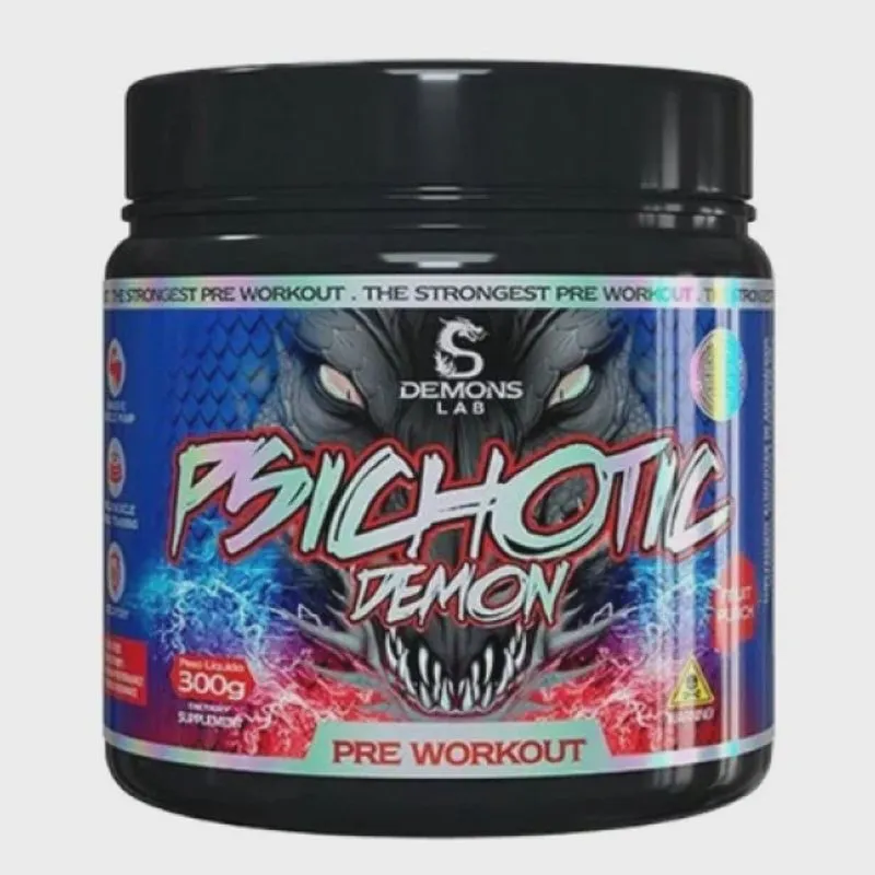 Pré Treino Psichotic Demon Black 150G Demons Lab
