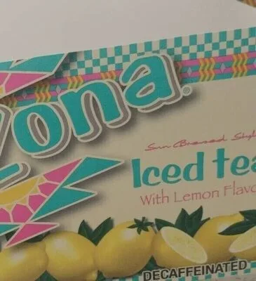 Ice tea with lemon flavor