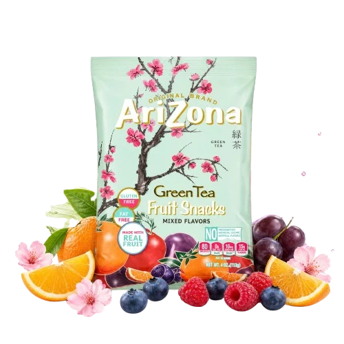 ARIZONA FRUITS SNACKS GREEN TEA 142GR