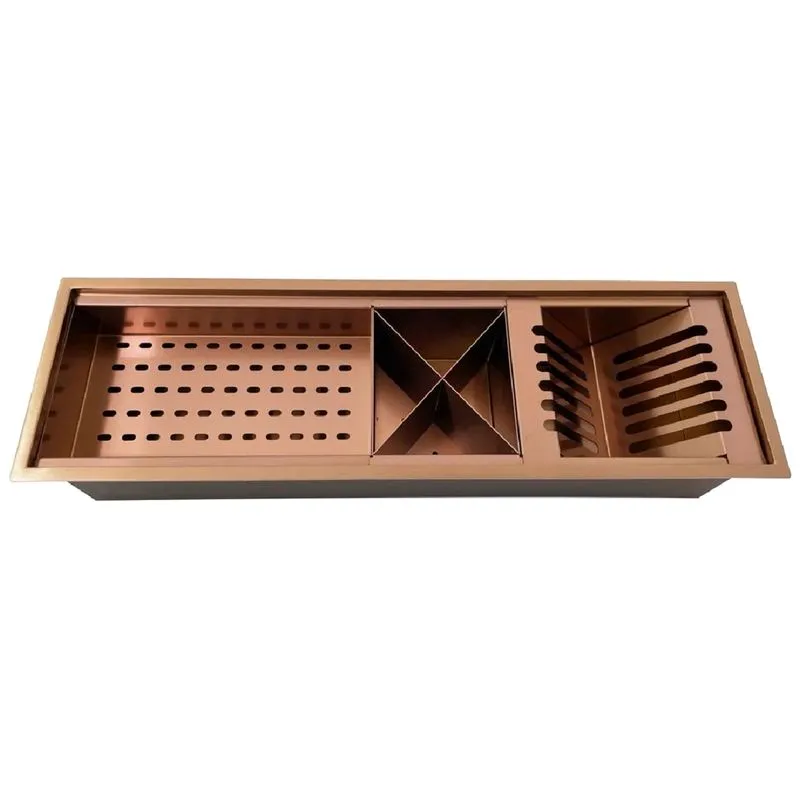 Calha Escorredor De Pia Rosê Gold 60cm - Cal-007 - Stillus Home