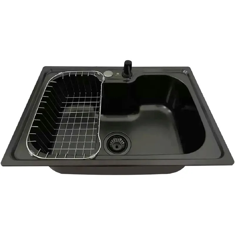 Cuba Gourmet Cozinha 60x42cm Inox Preta Com Acessórios - Cub-001-b - Stillus Home Stillus Home
