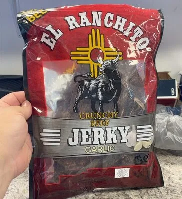 Crunchy beef jerky garic