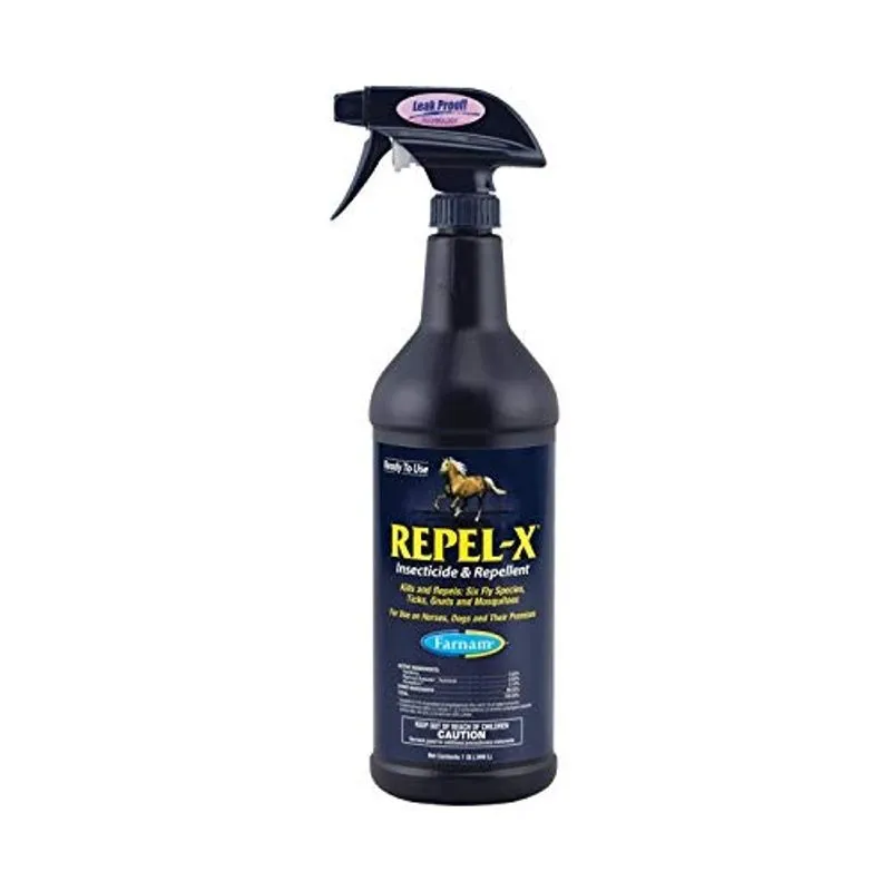 Farnam 10330 x inseticida e repelente para cavalos e cães, 32 onças, nenhum
