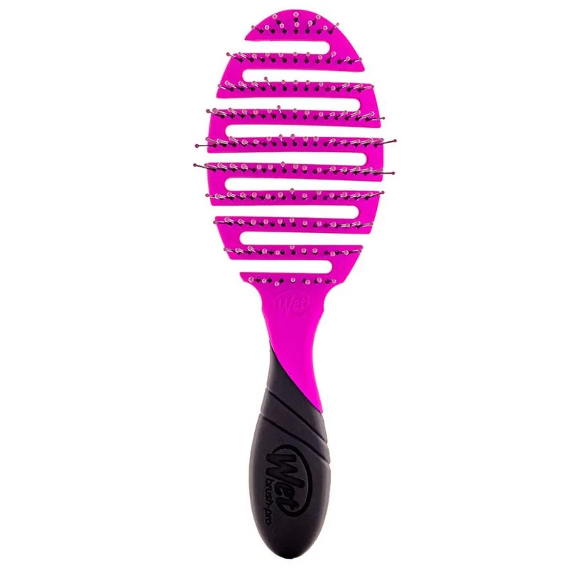 Escova de Cabelos WetBrush Flex Dry Cabo Emborrachado Roxa