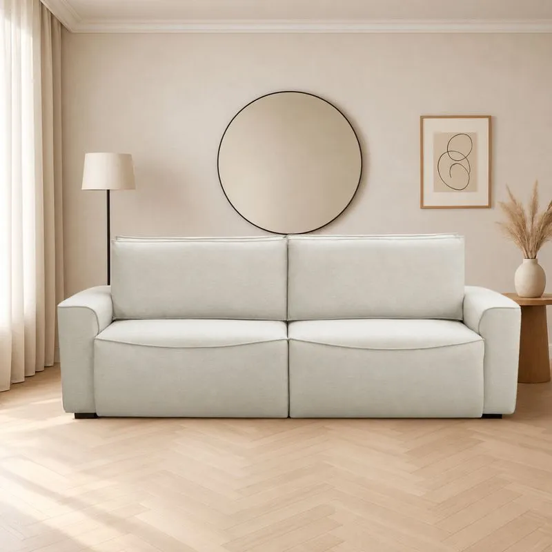 Sofá 3 Lugares Retrátil Reclinável 210cm Veludo Nobile Ferguile