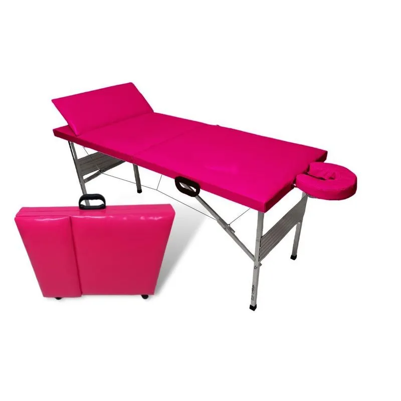Maca Portatil Reclinavel Com 3 Niveis De Regulagem Cor Pink