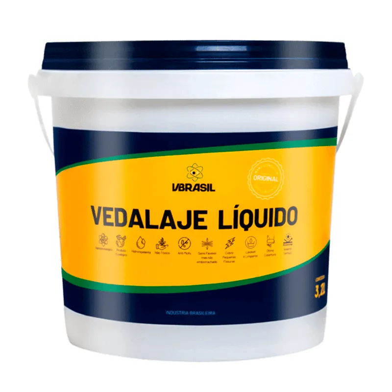 Vedalaje 3,2 Litros Vbrasil Impermeabilizante Líquido Branco