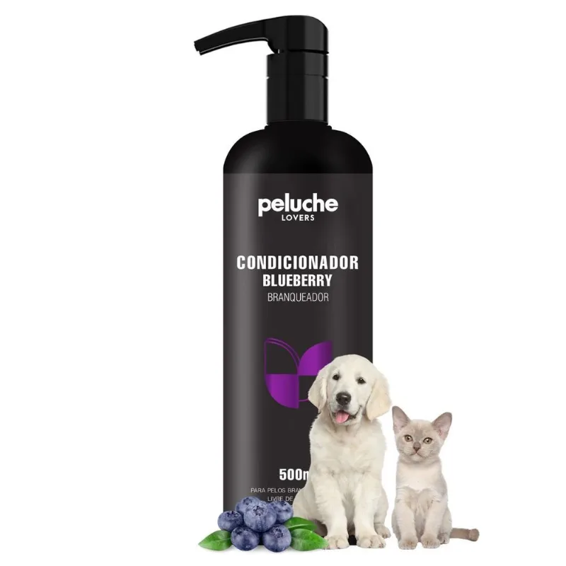 Condicionador Blueberry Branqueador Clarear Pêlo Claro Pet